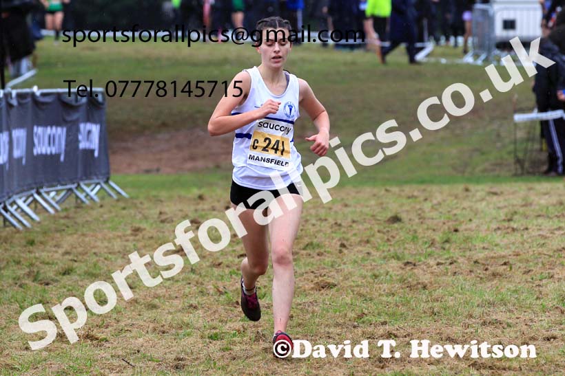 Junior Womens 2023 National Cross Country Relays, Berry Hill Park, Mansfield.  Photo: David T. Hewitson/Sports for All Pics